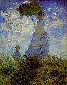 Der Weg Frau mit Sonnenschirm Claude Monet